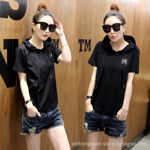 custom fashionable mens girl t shirts long sleeve with with cap pocket